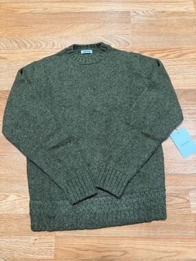 3sixteen Olive Green Crewneck Sweater Medium